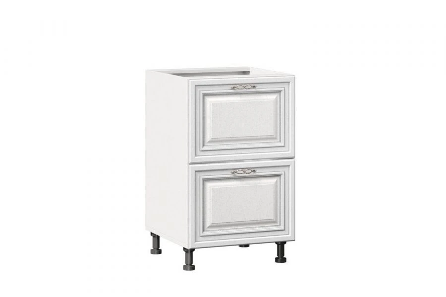 Type 4 LD.270120.000 Kitchen cabinet 500 with 2 drawers body (White )