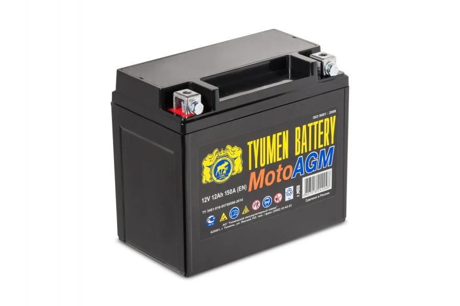 TYUMEN BATTERY 6MTS-12 AGM lead rechargeable starter battery for motorbike equipment