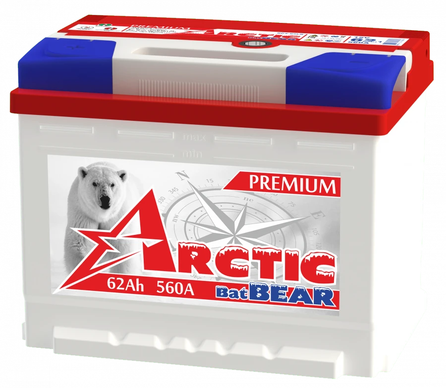 Lead accumulator for starting piston engines 6ST-62 LB "Arctic BatBEAR"