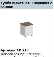 "CITY" Pull-out drawer frame article SI 517