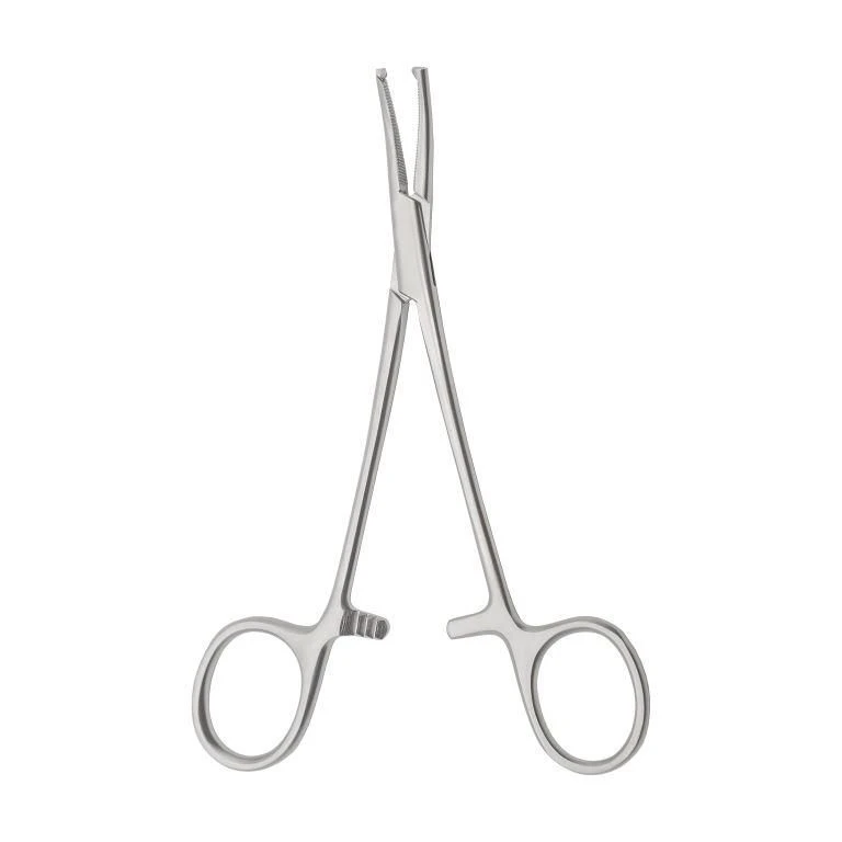 TZ-01-284-15 Extinguishing clamp 1x2-tooth toothed, curved, 150 mm