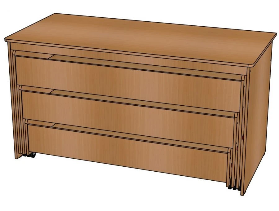 3-drawer bed with drawer / K11
