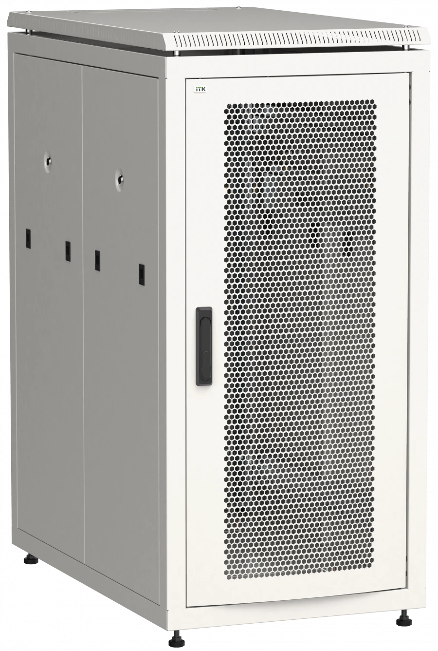 LN35-18U61-P ITK Network cabinet 19" LINEA N 18U 600x1000 mm perforated front door grey