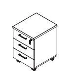 Mobile cabinet. Line" furniture set