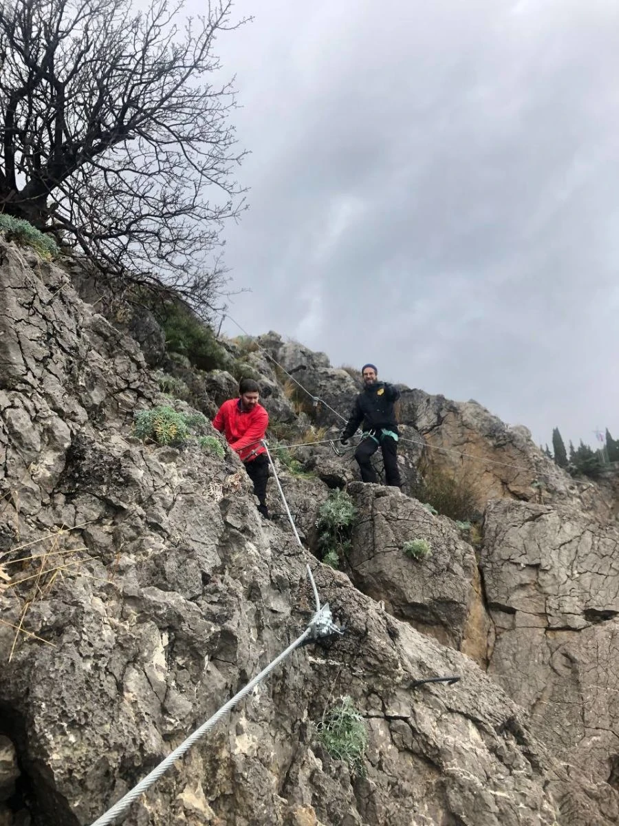 Via-ferrata sports playground