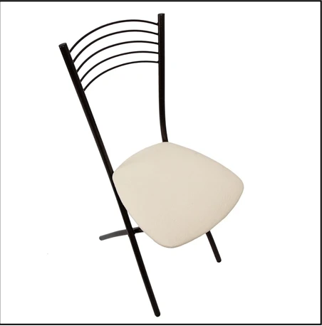 Folding chair with upholstered seat