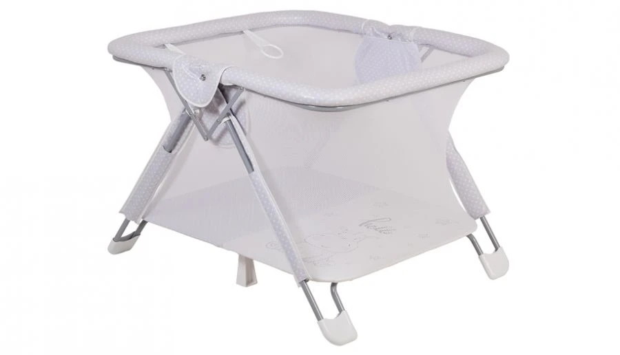 Polini kids Comfort Playpen Hippo, grey, article number 0002358-7