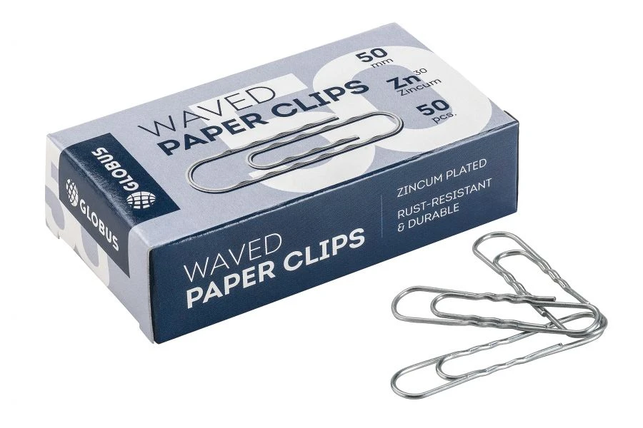 Paper clips 50 mm 50 pcs, galvanised