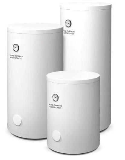 Indirect boiler of the "Royal Thermo" brand, model AQUATEC INOX RTWX 150