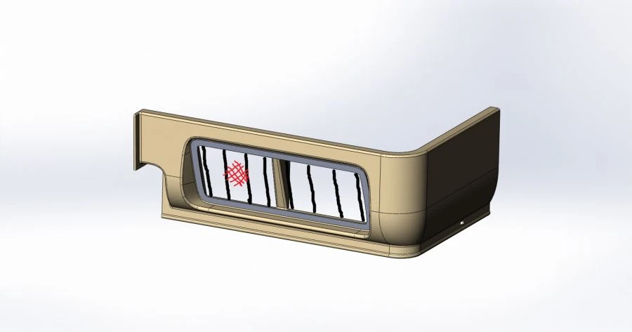 5299-401-5102035 SB Front left rear catwalk moulding