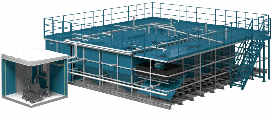 LOS-R model wastewater treatment plant