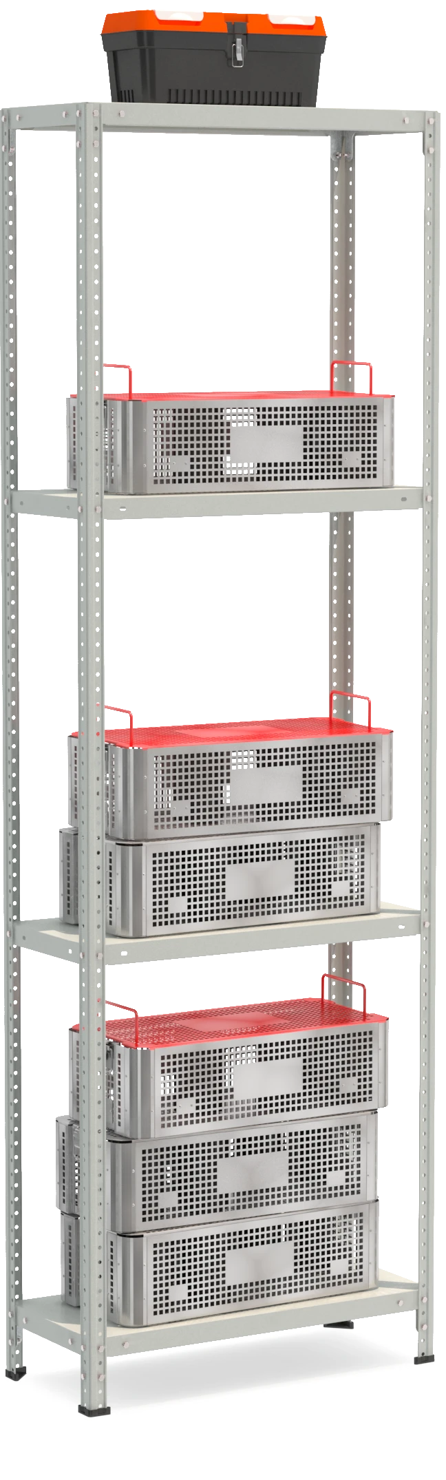 Metal shelf reinforced shelving unit model STF Shelf 734-2,2