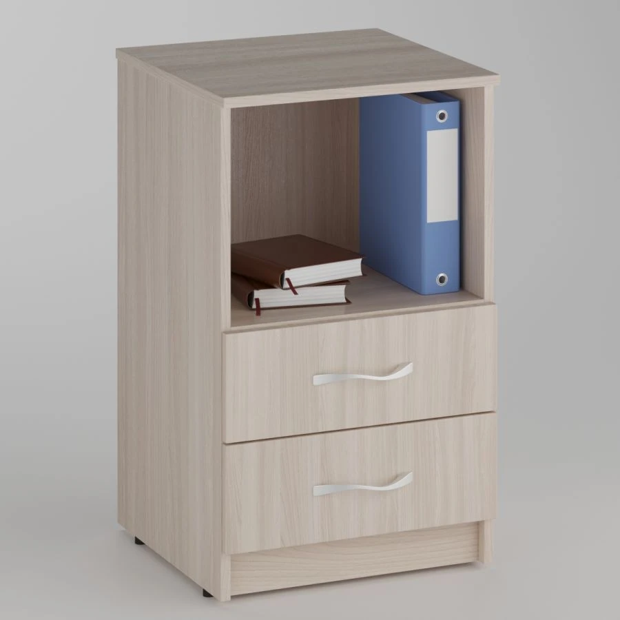 Stationary cabinet 1 shelf, 2 drawers