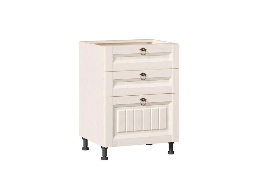 Type 4 LD.270140.000 Kitchen cabinet 600 with 3 drawers body (Oak Provence )