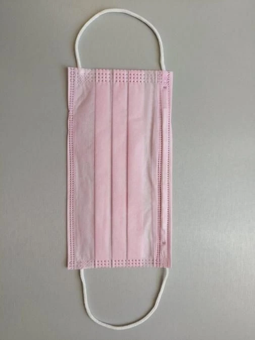 Medical mask three-layer nonwoven, disposable, spunbond/spunbond/SMC with earflaps, size 175 mm x 9
