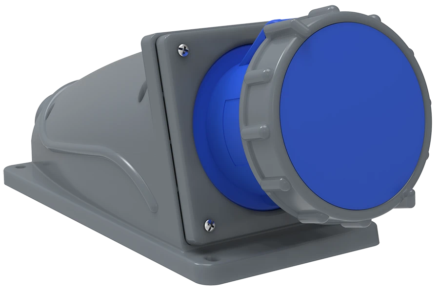 PSN11-063-3 Stationary socket SSI-133 63A-6h/200-250V 2P+RE IP67 MAGNUM IEC IEC