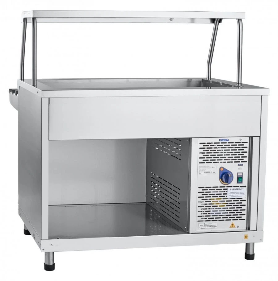 Refrigerated high-temperature display counter with neutral cabinet PVV(H)-70KM-02-NSh (kashir.)