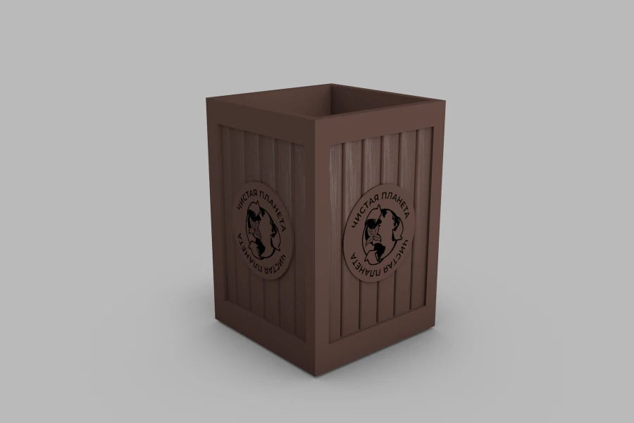 Logo urn with removable metal tank