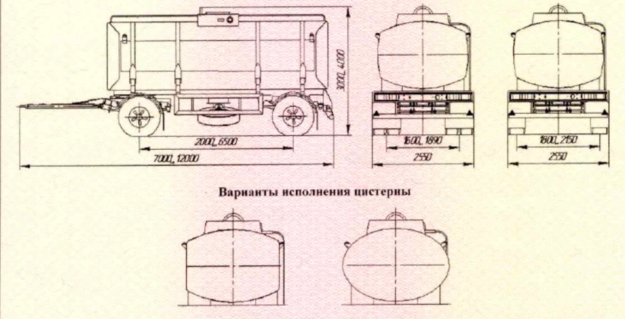 Tank trailer, mark UST, type 94653J, modifications 94653J-C1-01, 94653J-C1-02, 94653J-C1-03, 94653J-C1-04, 94653J-C1-05, 94653J