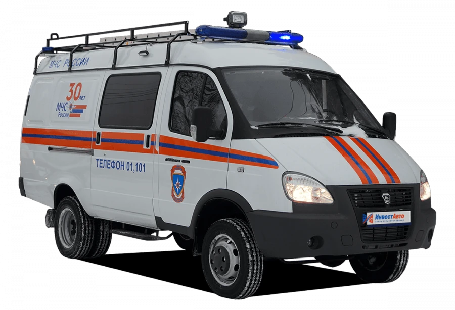 Medium type emergency rescue vehicle (ASM-ST) type N1GSB, modification N1GBAS based on GAZ 27057 vehicle with diesel engine