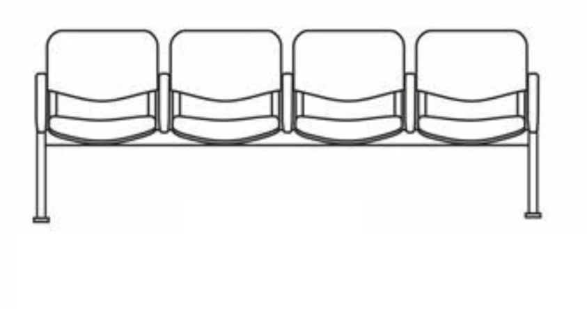 Semi-soft sectional armchair