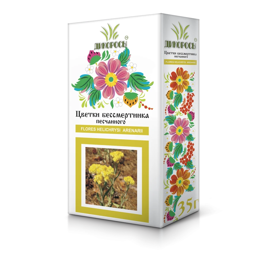 Flowers of sand immortelle