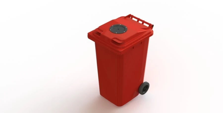 Mobile dustbin 240l Art.24.C29.V/1 (20.802.40.PE; 21.052.40.V/1)
