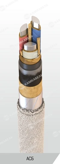 Power cables with aluminium conductors with impregnated paper insulation for voltage 6, 10 kV of ASB grade