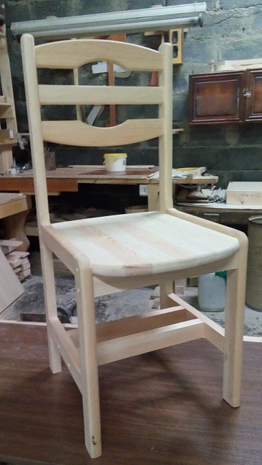 Chair Leskvik pine without upholstery