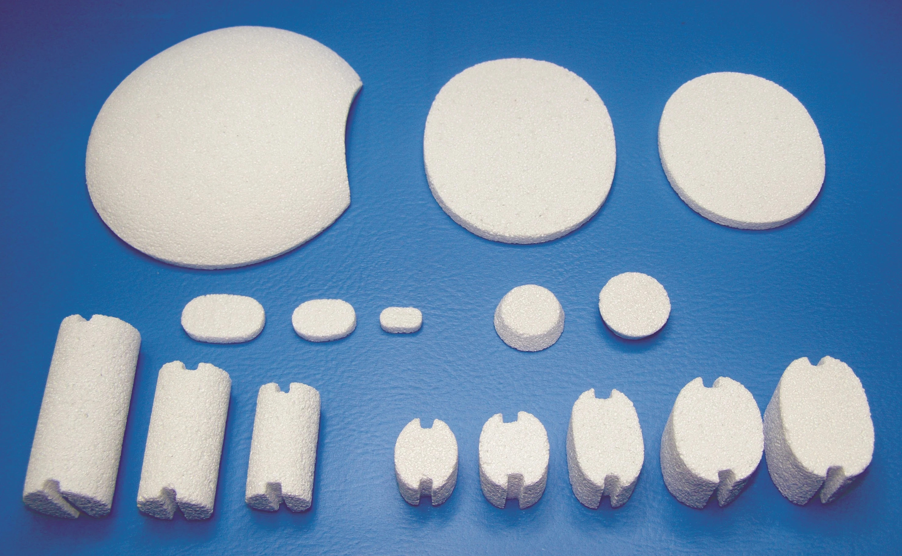 Set of silicone-calcium-phosphate neurosurgical X-ray implants "NIS-NX-R"