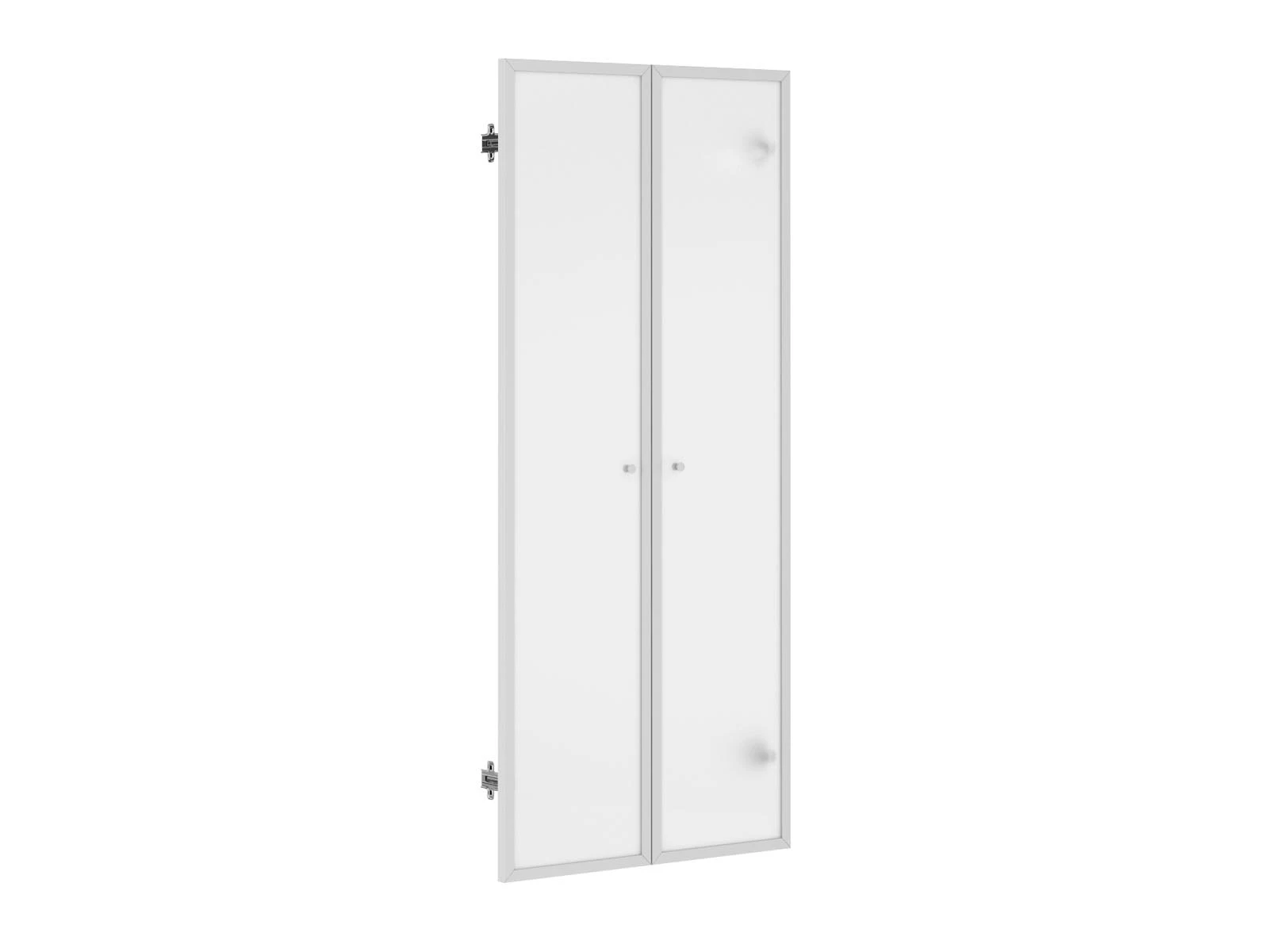 Glass doors in aluminium frame low, art. no. EDV411