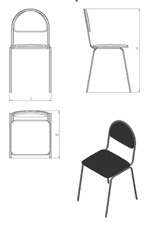 Chair Forma (series STU.F)
