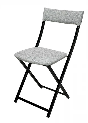 Folding metal-framed chair "Emin"
