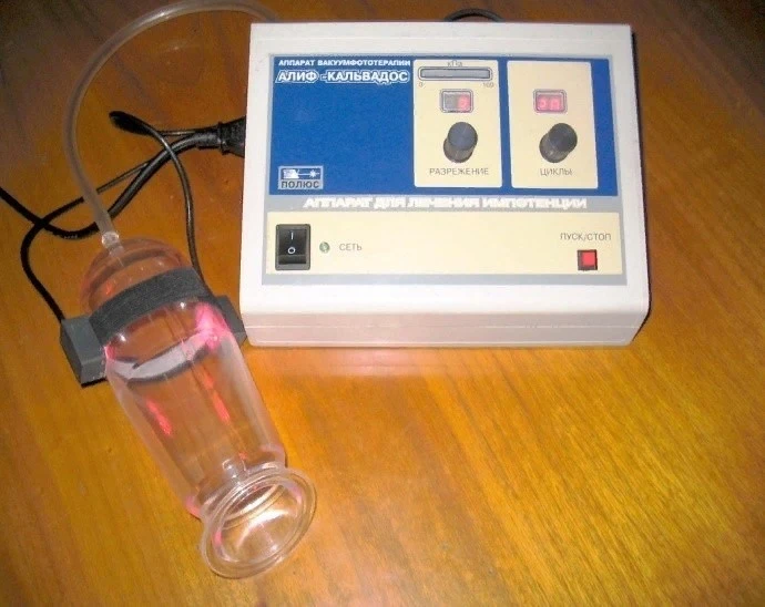 Light-vacuum therapy apparatus ALIF-01 CALVADOS