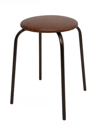 Stool on metal frame 22 Circle