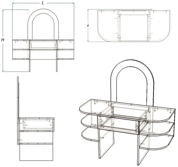 Play furniture Dressing table (IMTU series)