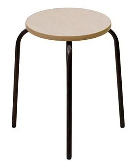 Stool on metal frame "18 LDFB"