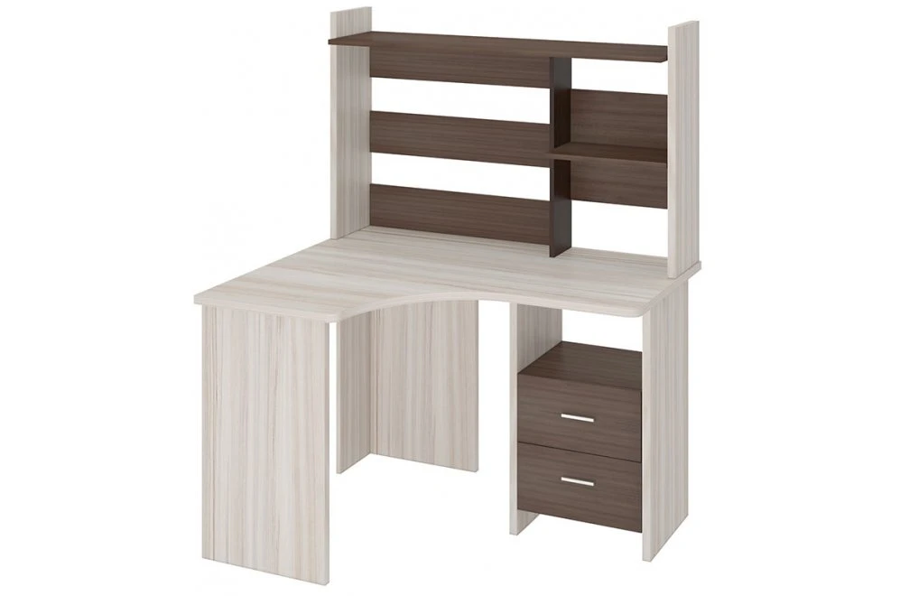 Computer desk with shelf and superstructure EL-106.02.00-10