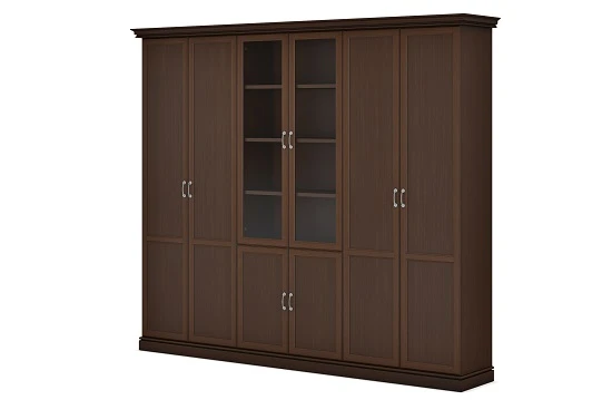Composition of narrow wardrobe and narrow wardrobe combination cupboard, article no. INT505
