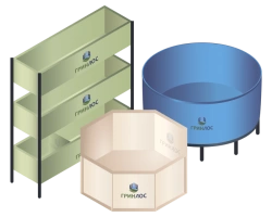 Fish breeding pools