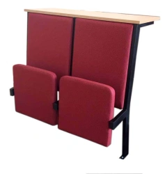Stationary auditorium chair with back table with floor anchoring Student