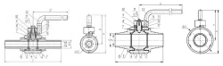 Welded manual shut-off and regulating ball valve ??? DN 10-80 PN 1,6-8,0 MPa