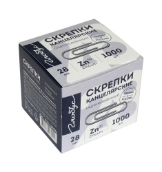 Paper clips 28 mm 1000 pcs., galvanised