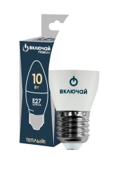 LED bulb 10W E27 candle 3000K 220V (LED PREMIUM C37-10W-E27-N) TANGO RUSSIA