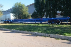Flat wagon for carriage of large-tonnage containers model 13-6964