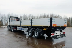 Flatbed semi-trailer double-axle MSP-272
