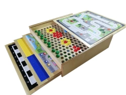 Drawer desktop with sliding game panels.