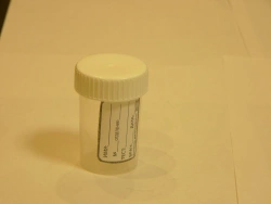 Polymer container for bio-samples, disposable, non-sterile-KOP 60ml/B with label