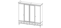 Set of furniture for common room "Buongiorno" 4-door cupboard art.?541 S01 D/Z