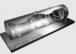 Steel single-walled horizontal cylindrical tank type 2RT - 60